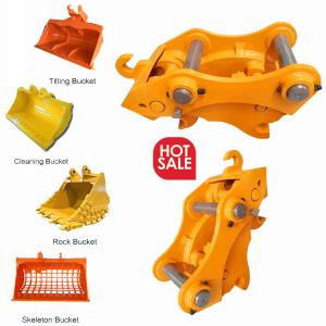 Quality Steel Q345B Material Excavator Quick Coupler Manual With Pin for sale