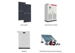 China Hybrid Set Solar Power Battery Energy Storage System 30kw 50kw For Home 60Hz on sale