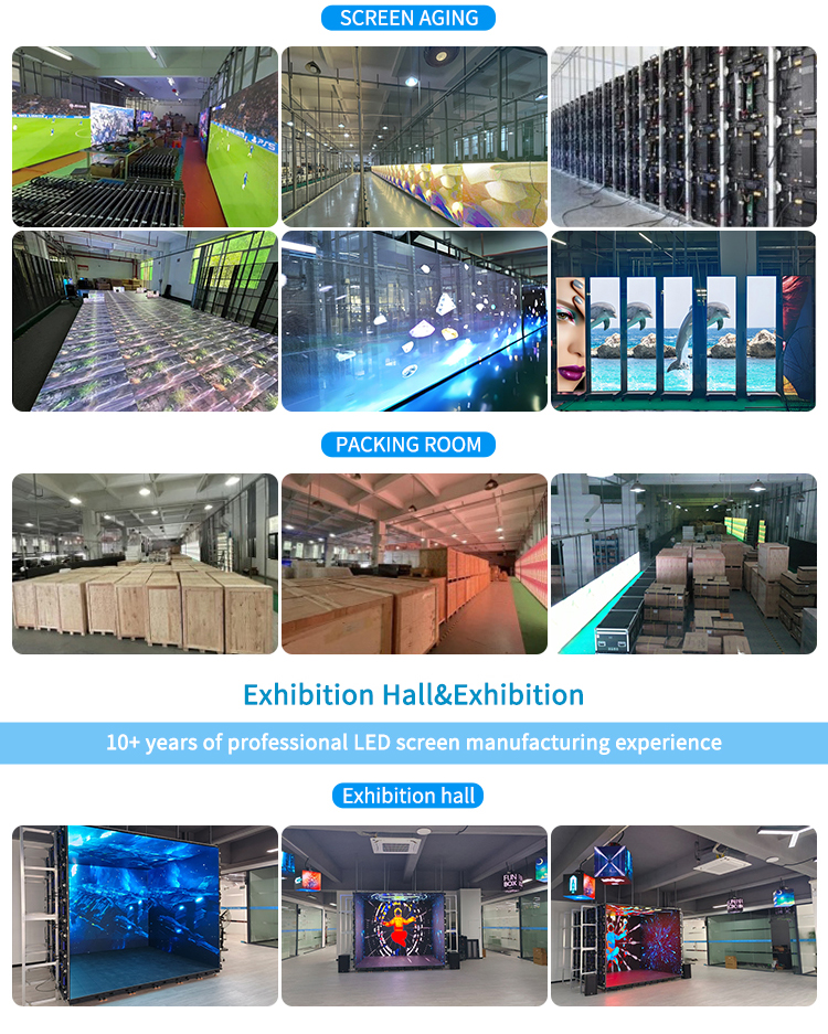 1920HZ-3840HZ Indoor Fixed LED Display Screen P2.5 P3 P4 Stacking Video Wall Mounted Panel