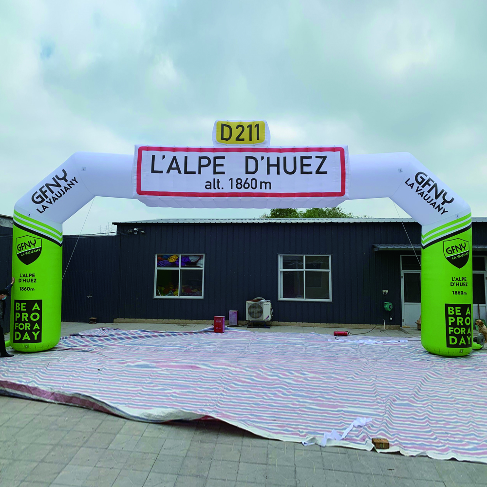 Rainbow Inflatable Finish Arch Outdoor Advertising Finish Line
