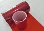 Red Color PET Film For Industry / Daily Rigid Hardness ROHS Standard