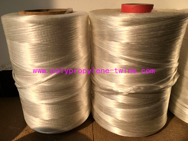 Acid Proof 100% Virgin Material PP Fibrillated Yarn , Flame Retardant Fillers