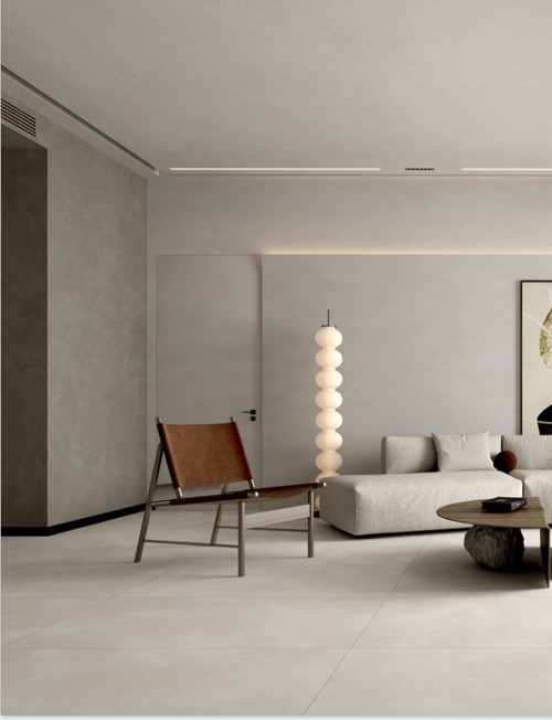 Antique Glazed Cement Look Porcelain Tile Acid - Resistant Concrete Ceramic Wall Tile