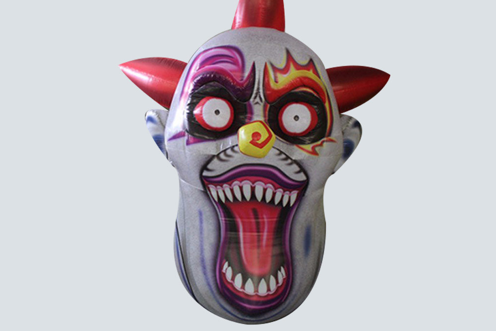 Horrific Portable Inflatable Devil Skeleton Head Giant Skull Halloween Party Indoor Outdoor Decoration