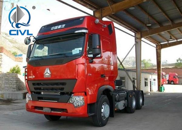 Howo A7 Tractor truck 420 Hp Prime Mover Truck With High Cabin Of Two Sleepers And Air Conditioner