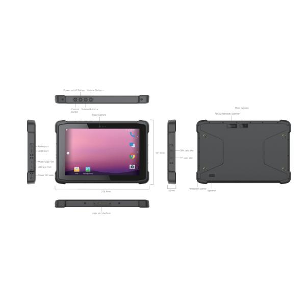 3G 4G LTE NFC Industrial Rugged Tablet Android 11 10.1 Inch