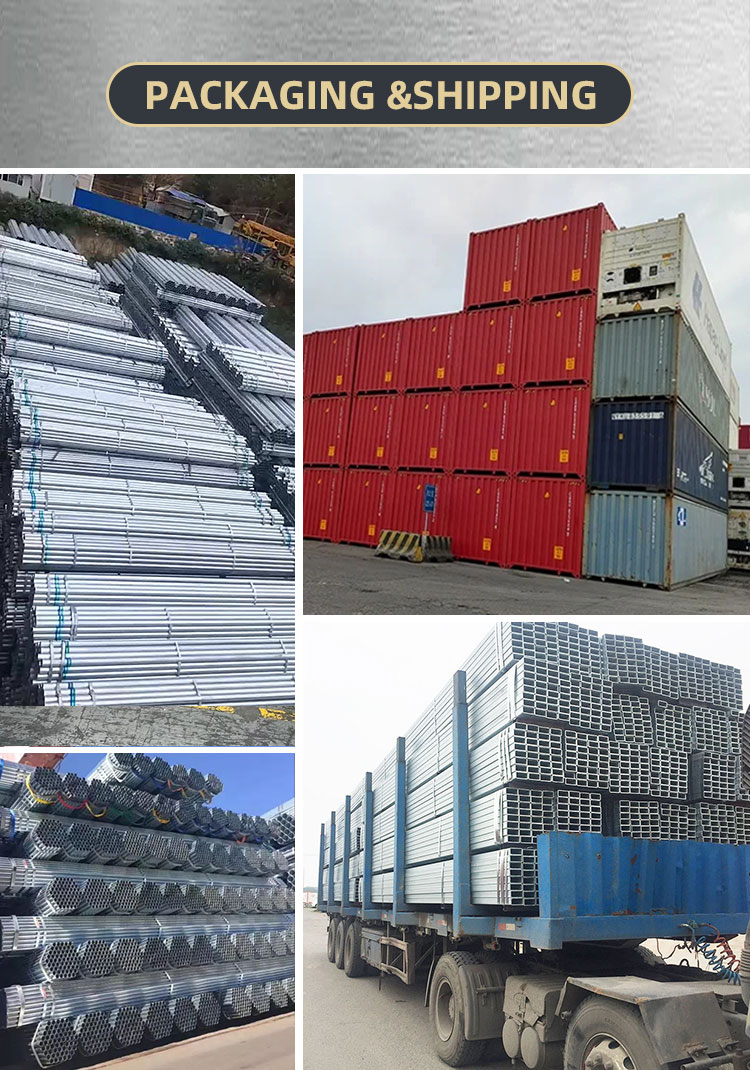 Hot DIP Dx51d SGCC Sgcd Secc Galvanzied Steel Pipe 0.8-12mm Thickness Pre Galvanzied Steel Pipe for Construction