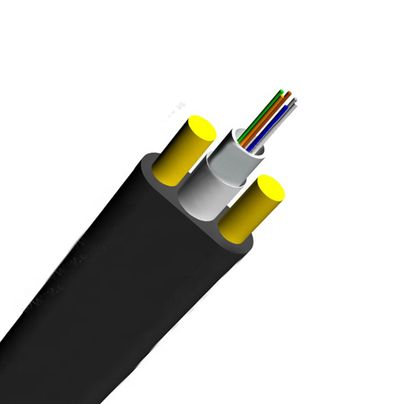 G.652D SM Flat FTTH Drop Fiber Optic Cable 2-4km/Drum GYFXTY-FL