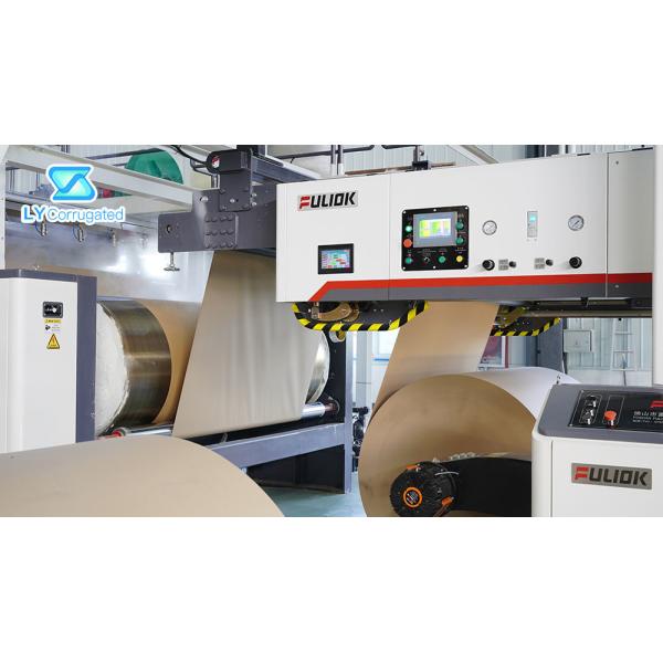 Overlapping 5 Layer Corrugated Cardboard Production Line 250m/Min Speed