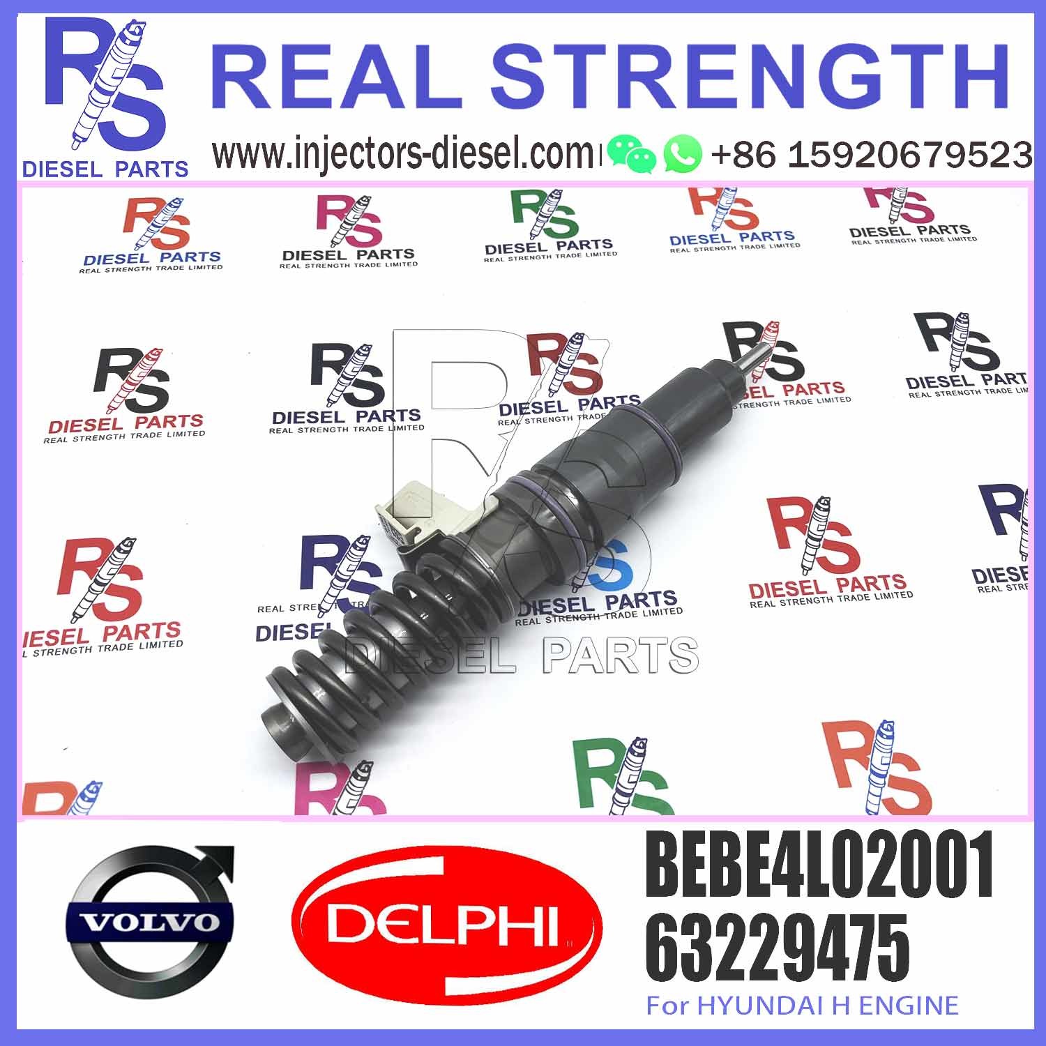 Diesel engine parts fuel Injector 63229475 33800-82700 BEBE4L02001 BEBE4L02002 BEBE4L02102