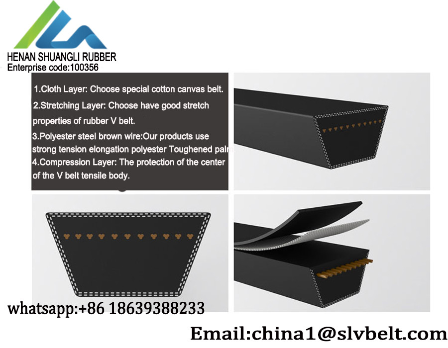 Transmission Triangle Trapezoid C V Belt Wrapped 40 Degree Angle