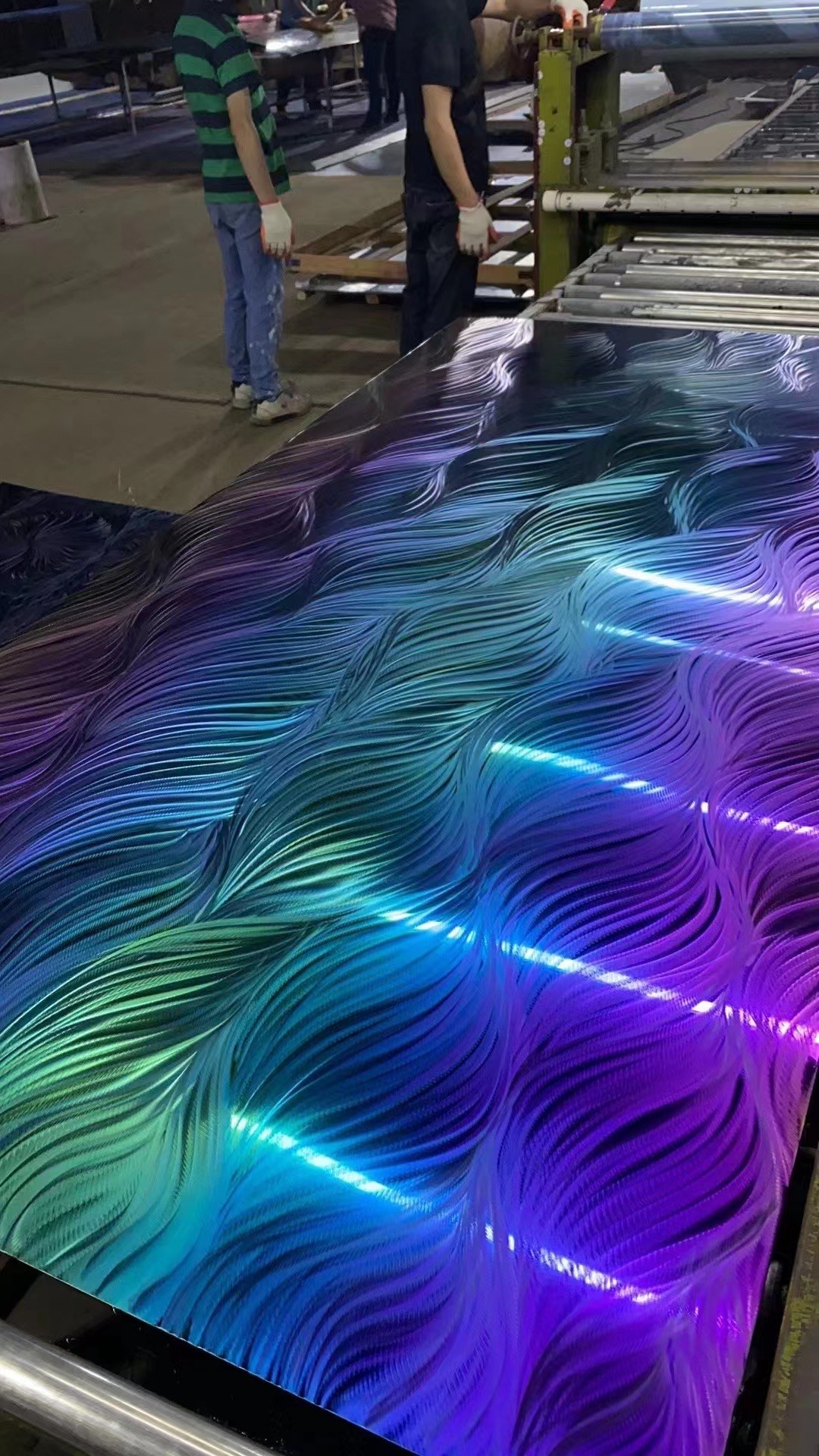201 304 316 Color 3D Polished Pattern Stainless Steel Sheet For Wall Decoration