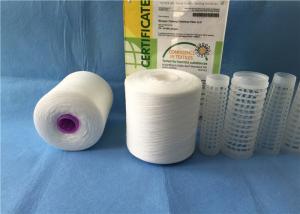 Quality High Tenacity Z/S Twist Raw White Yarn 100% Polyester Sewing Thread for sale