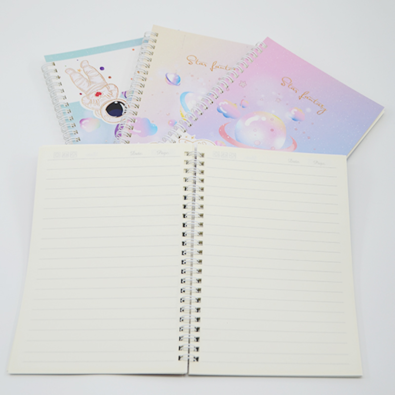 Pink Hard Cover A5 Custom Printing Notebook with Weekly Daily Planner and Paper Material