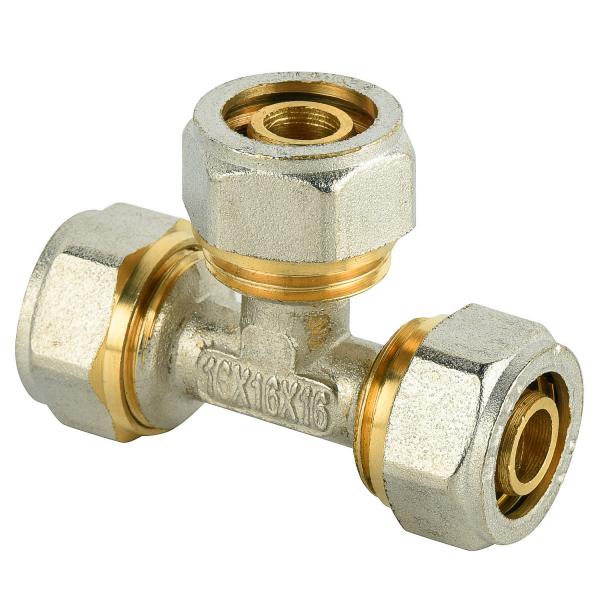 brass thread compression fittings Straight Nipple Male connector for pex al pex plumbing pipe fittings