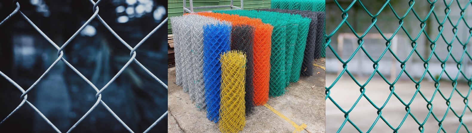 3000mm High Galvanized Cyclone Fence , 2.5mm Diameter 9 Gauge Chain Link Fence