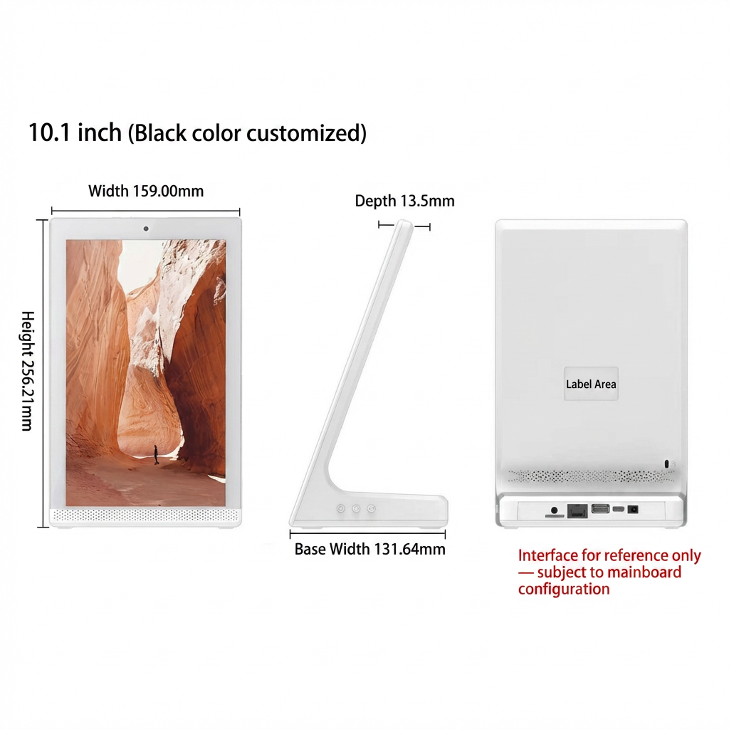 Smart Desktop Digital Signage Display with Touch Screen & Face Recognition Camera