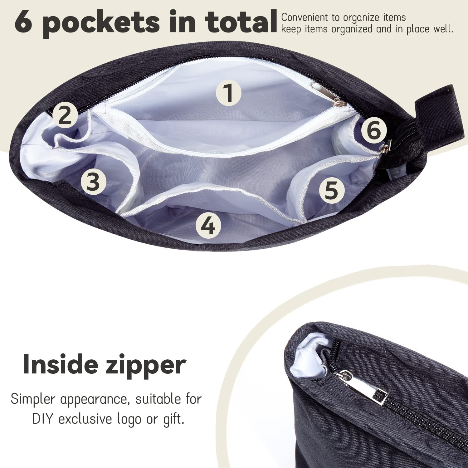 Large Waterproof Travel Toiletry Bag Portable Makeup Organizer, Water-resistant Travel Shaving Bag