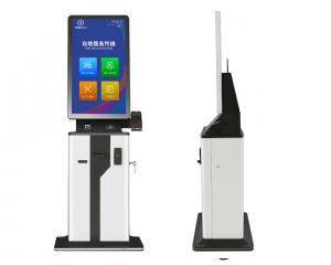 China Self Ordering Payment Touchscreen Information Kiosk Hotel Check In on sale