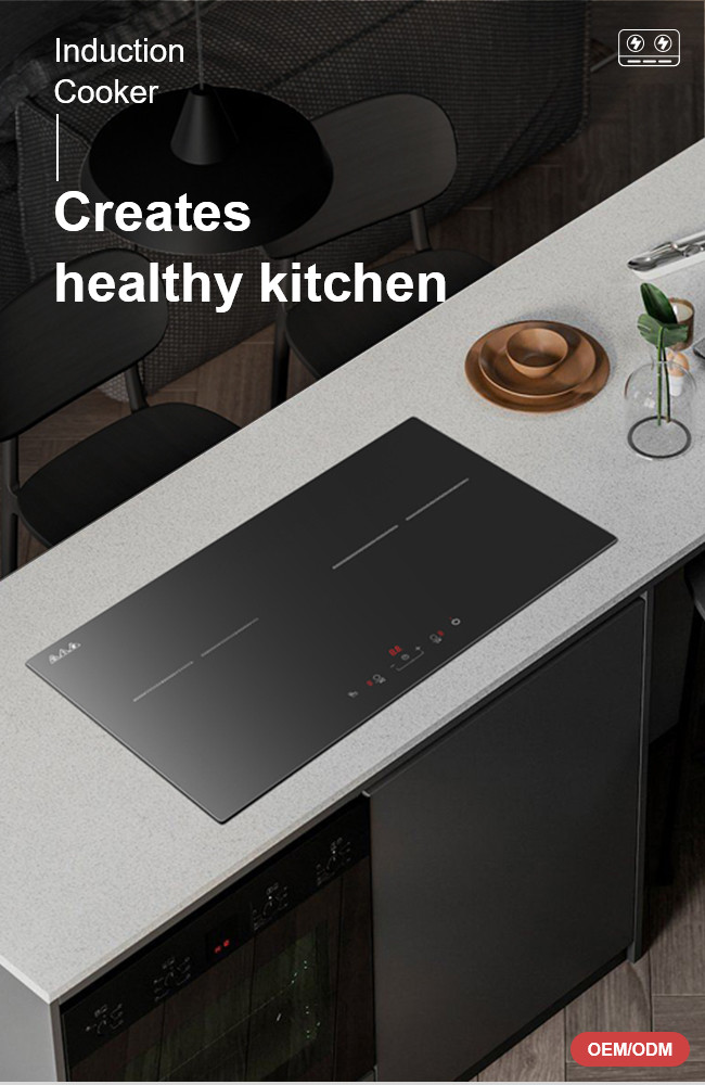 Recyclable 3 Burner Built In Induction Hob Cooktop Domino Type