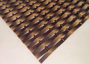 China Anti Bronze Decorative Elevator Architectural Metal Mesh 6% Opening Area on sale