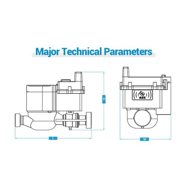 Mobile Payment Smart STS Electric Prepaid Water Meter R160 With CIU