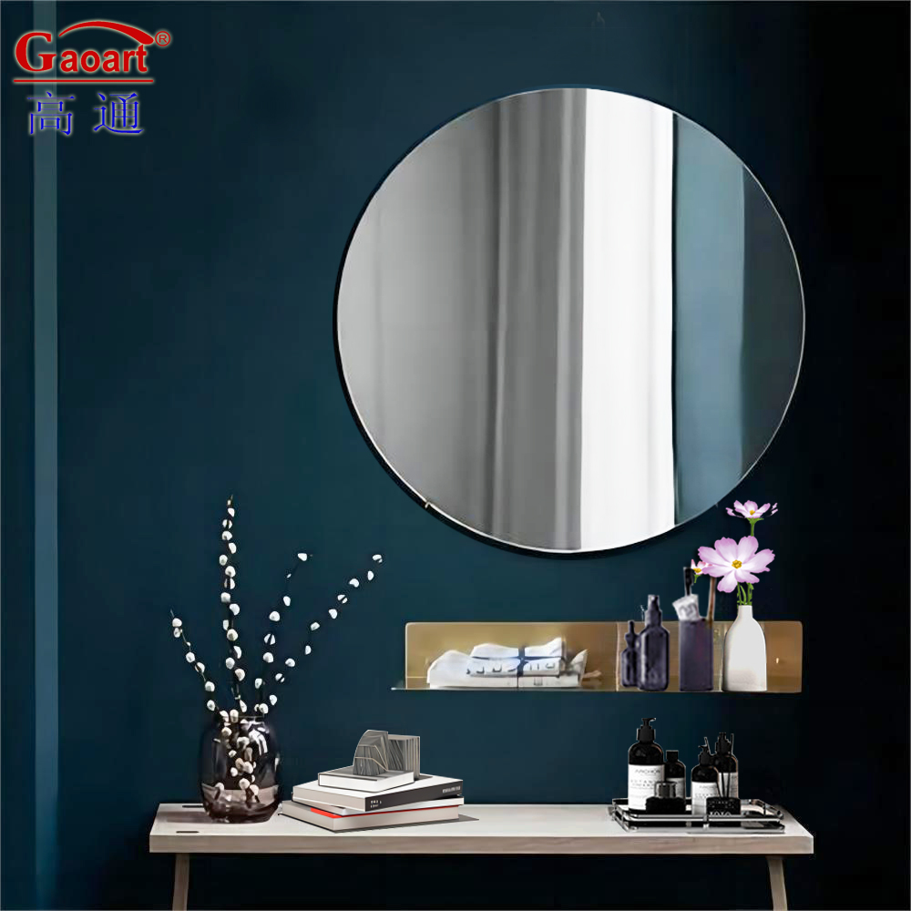 Modern Design Full Length Wall Sticker Mirror for Customized Size Bathroom Decoration