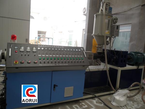 PP PE Pipe Extrusion Machine For Irrigate , Automatic Plastic Cool / Hot Water