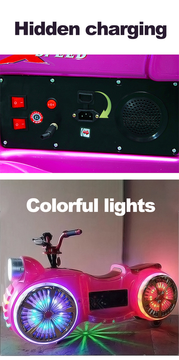 280W Multicolor Big Eyes Moto Bumper Car For Parent Child