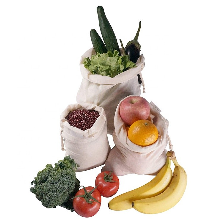 11.5x13.5 Inch Clothing Drawstring Cotton Laundry Bags