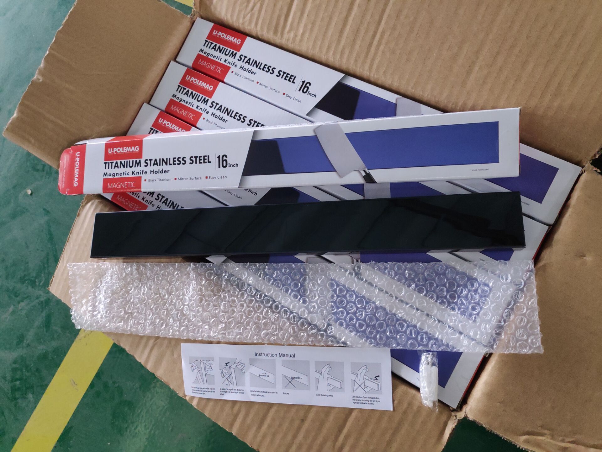 Sample Lead Time 2-3 Days Strong Neodymium Magnet Bamboo Magnetic Knife Strip / Bar