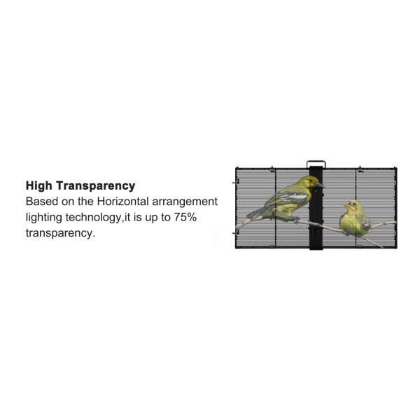 Full Color Transparent LED Display Screen Video Wall P3.91-7.82mm Pixel Pitch