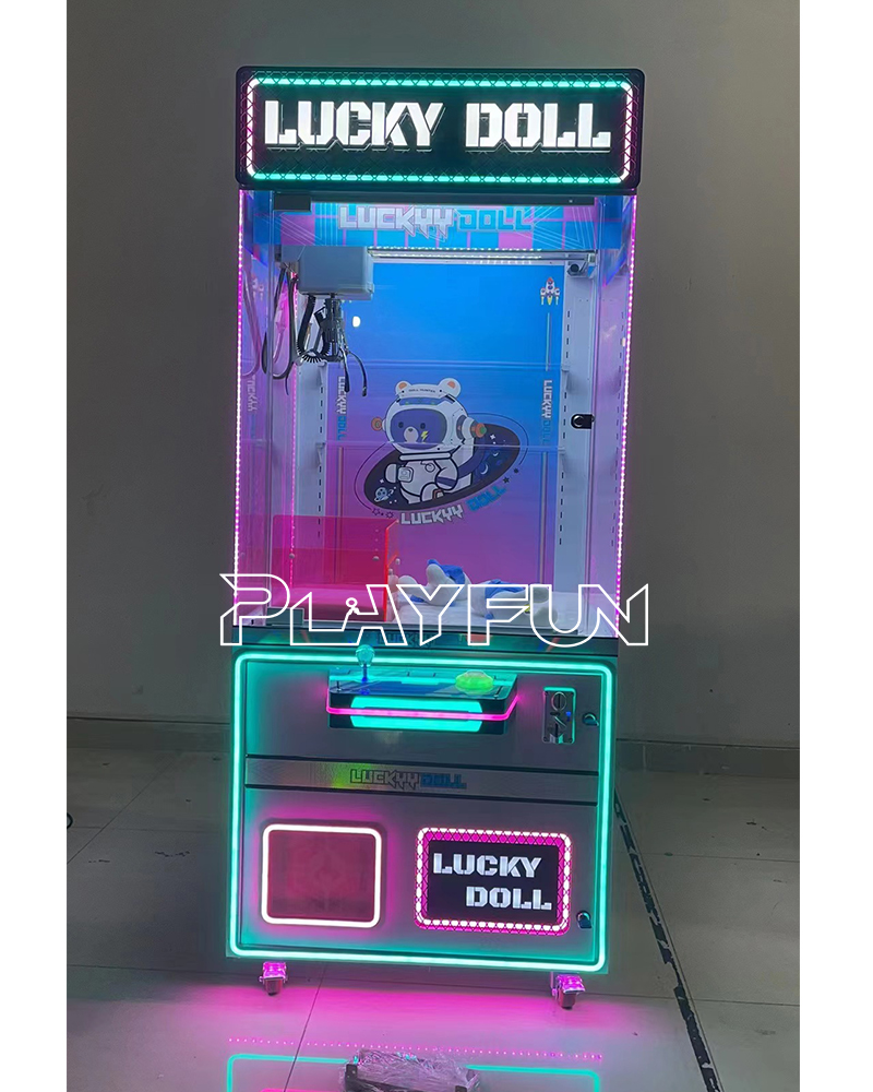 Playfun Shopping Mall Coin Operated Prize Games Dolls Catcher Crane Claw Game Machine Lucky Doll Claw Machines