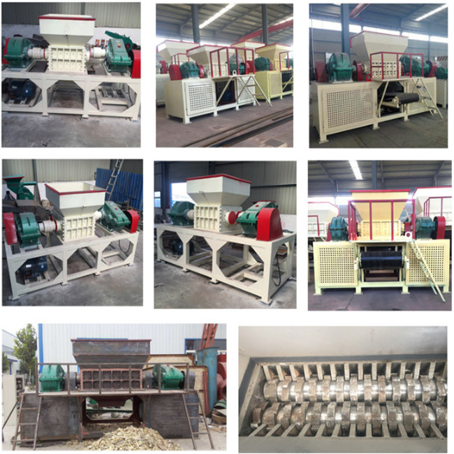 Black Color Tire Crushing Machine High Efficiency 1 Ton Per Hour Capacity