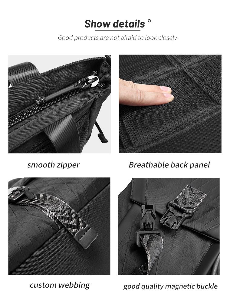 Interior Slot Pocket Anti Theft Men Business Backpack 20L To 35L