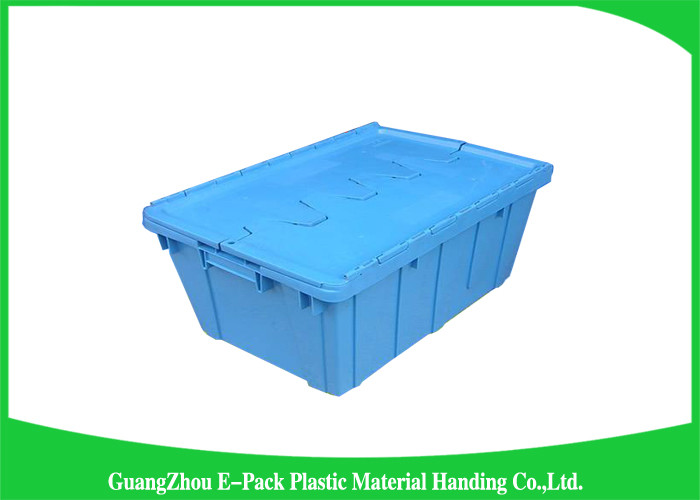 Euro Storage Plastic Attached Lid Containers Rentable Moving For Transportation And Logistics