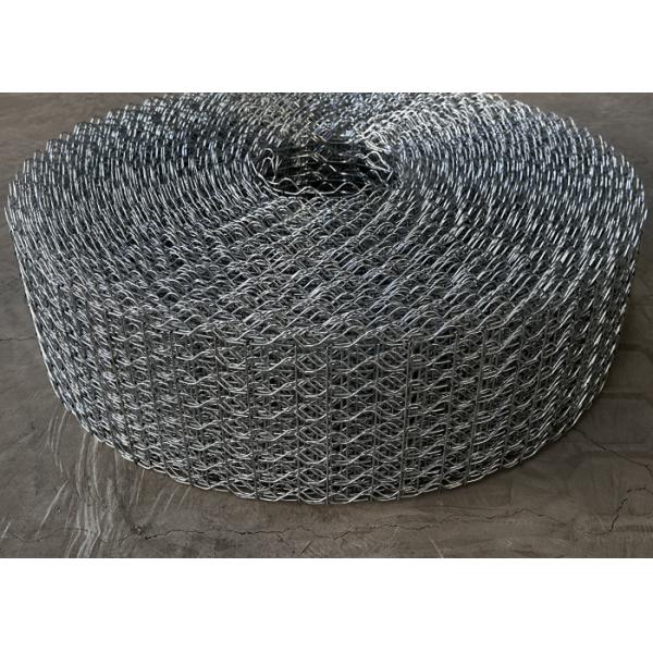 10 Lines Wire Hot Dipped Galvanized Reinforced Welded Wire Mesh In Gas Oil Pipeline