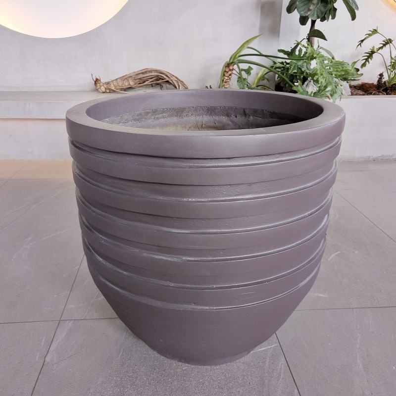 Tall Large Resin FRP Fiberglass Flower Pots Logo Customized