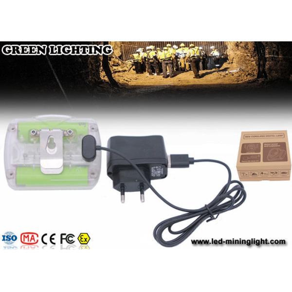 Safety Cordless Cap Lamp with Chargeable USB Charger , Msha Approved Coal Miner Headlamp