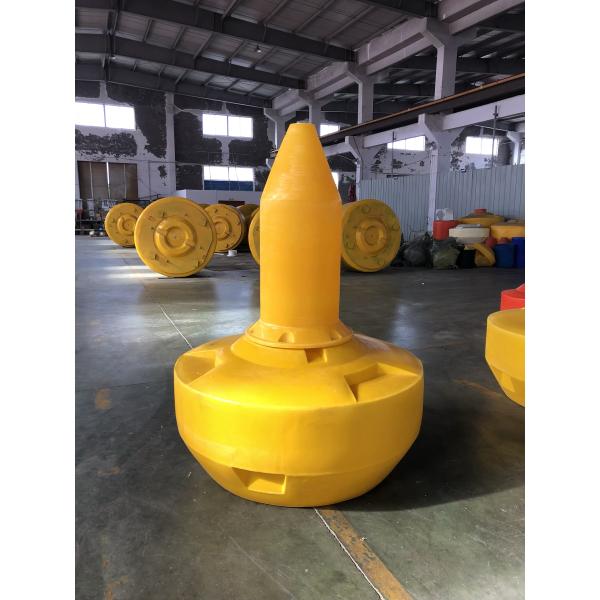 800kg Buoyancy Yellow/Red/Green PE Navigation Buoy With 1550mm Focal Plane Height