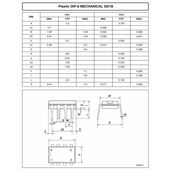 LM193N Dual Differential Comparator Wide 2V-36V Range Low 2mA Current Open-Collector Outputs Fast 1.3μs Response TO-5/DIP Packages - Ideal for