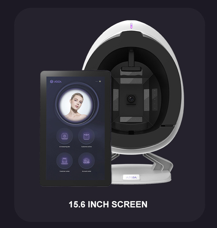 100V-240V Facial Skin Analyzer Machine Comprehensive Skin Evaluation AI Powered Diagnosis