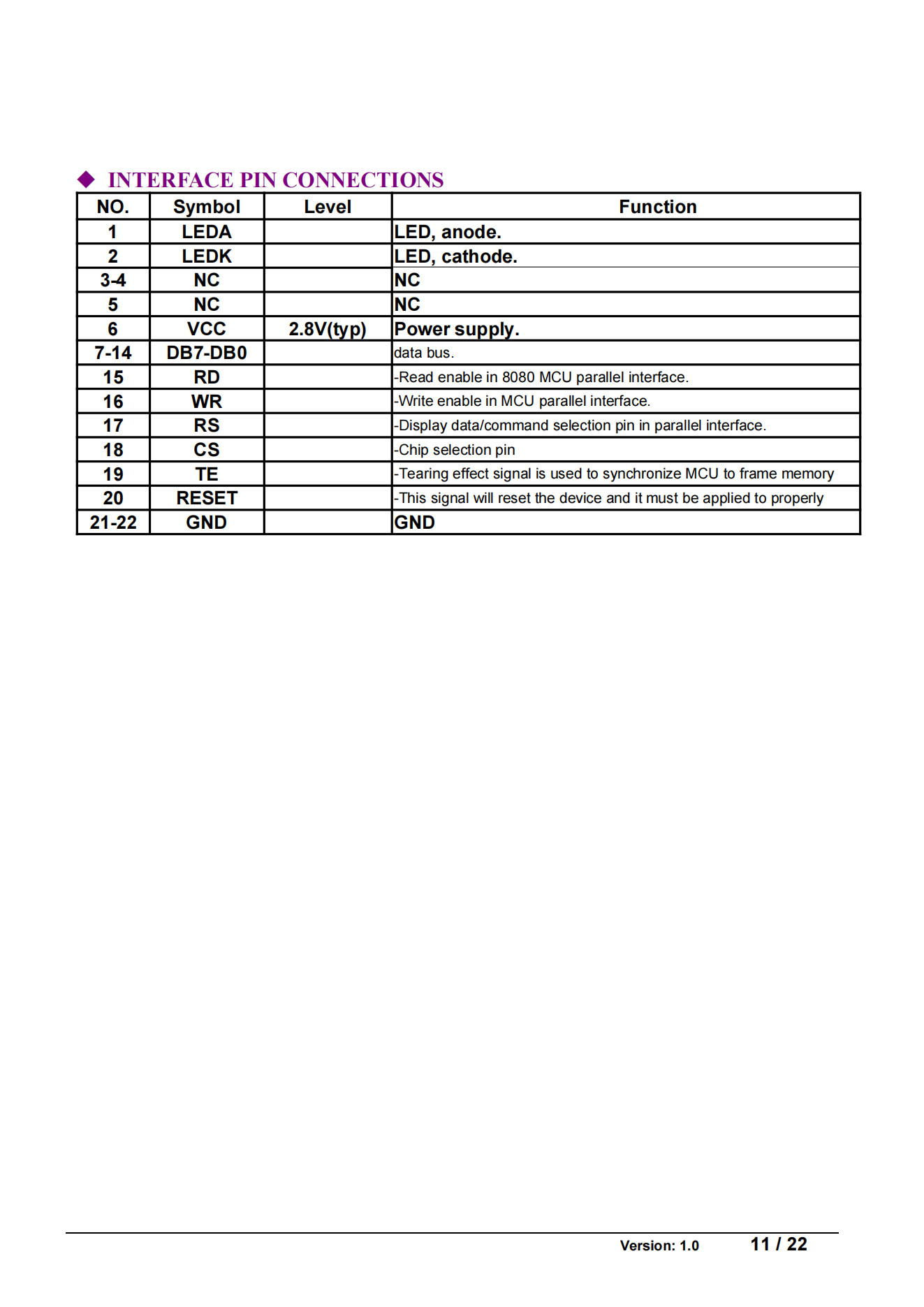 Industrial 240x320 Resolution IPS TFT LCD Display MCU Interface 2.4 Inch