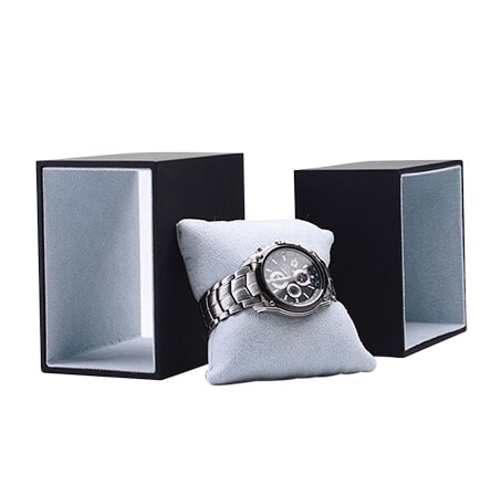 Luxury Paper Black Velvet Watch Packaging Box