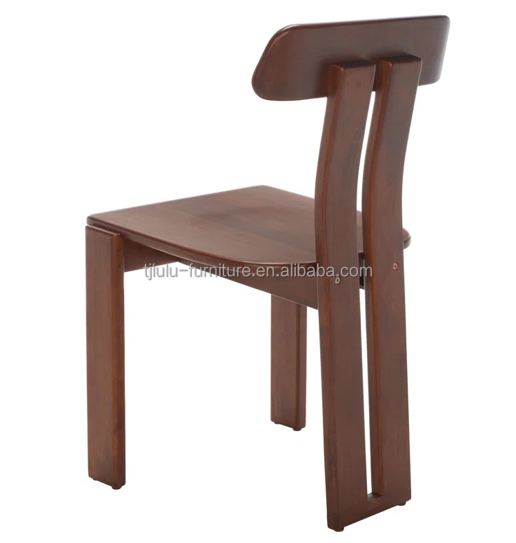 Solid Wood Dining Chair Vintage High Back Furniture for Modern Home Collection