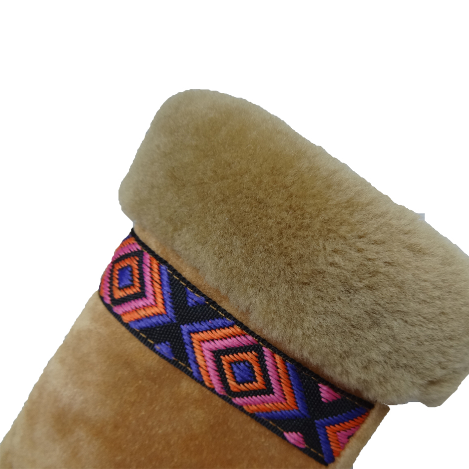 Customized Pig Leather Gloves , Anti Cold Leather Mittens With Wool Liners