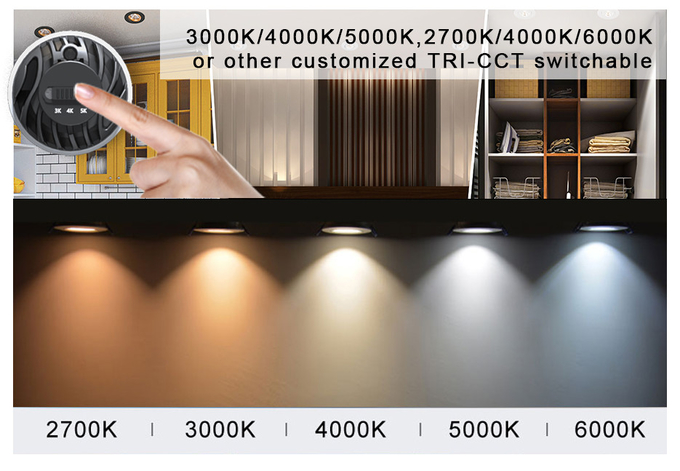 9W COB LED MR16 Module Adjustable 3000K/4000K/5000K For Versatile Lighting