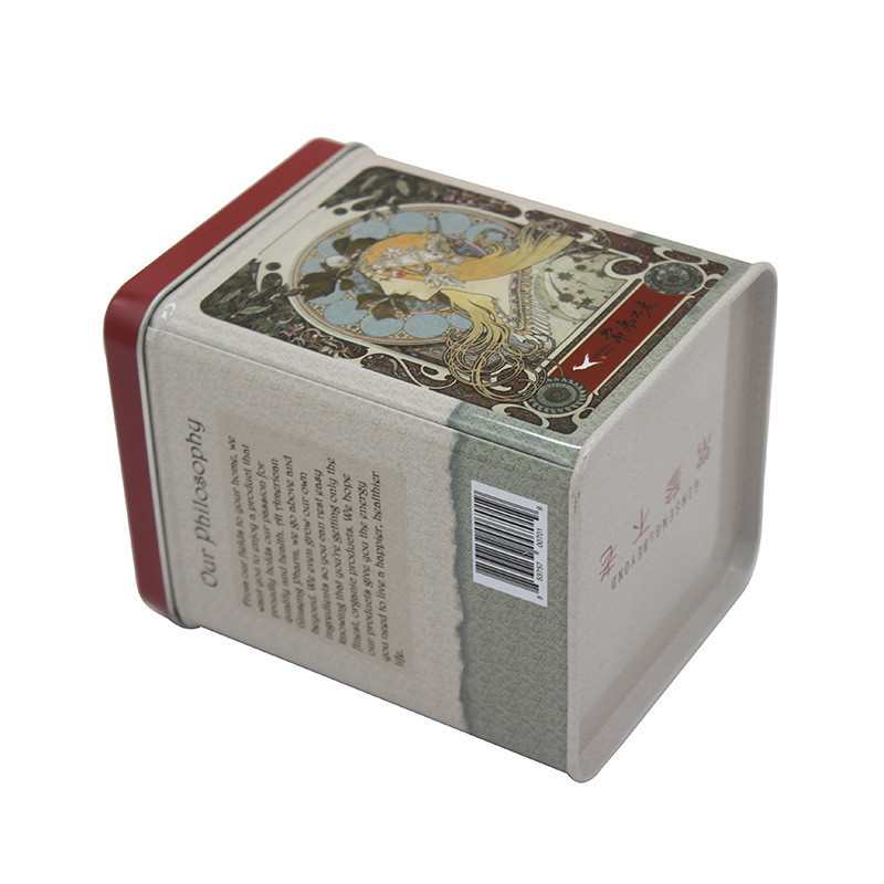 Factory Price Wholesale Custom Tin Box Square Shape Coffee Tea Tins Can with Lid