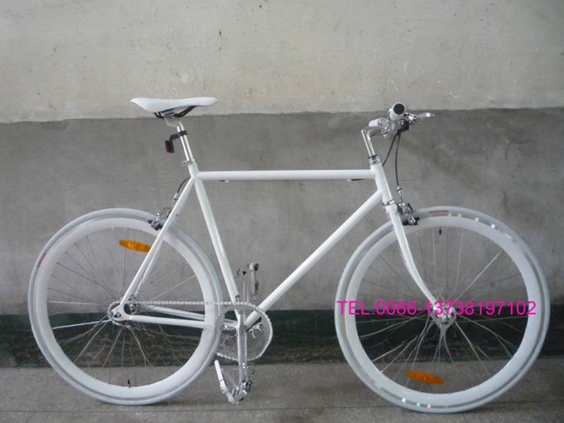 Aluminum 700C FIXED GEAR BICYCLE Glow in the Dark Lightweight and Durable