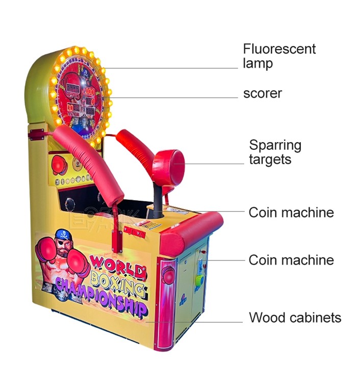 250W Coin Operated Arcade Machines World Boxing Championship Games